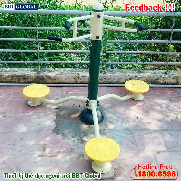 Dự án lắp đặt thiết bị thể dục ngoài trời tại Giồng Trôm, Bến Tre | Máy tập xoay eo đứng