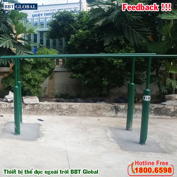 Dự án lắp đặt thiết bị thể dục ngoài trời tại Giồng Trôm, Bến Tre | Xà kép ngoài trời