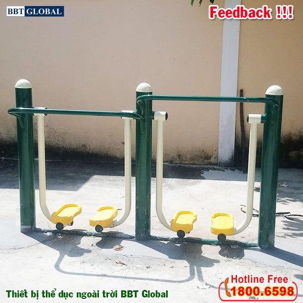 Dự án lắp đặt thiết bị thể dục ngoài trời tại Giồng Trôm, Bến Tre | Máy tập đi bộ trên không 2 nấc độ cao