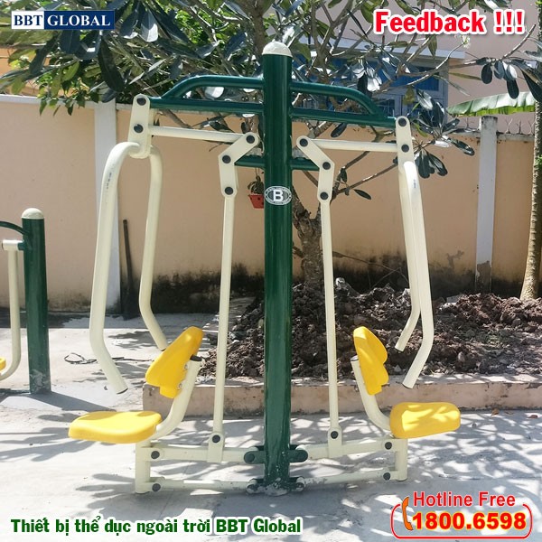 Dự án lắp đặt thiết bị thể dục ngoài trời tại Giồng Trôm, Bến Tre | Máy tập đẩy tay vai đôi