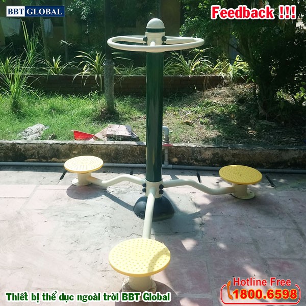 Dự án lắp đặt thiết bị thể dục ngoài trời tại Giồng Trôm, Bến Tre | Dụng cụ tập xoay eo đứng