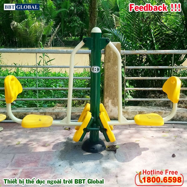 Dự án lắp đặt thiết bị thể dục ngoài trời tại Giồng Trôm, Bến Tre | Thiết bị tập đẩy chân đôi