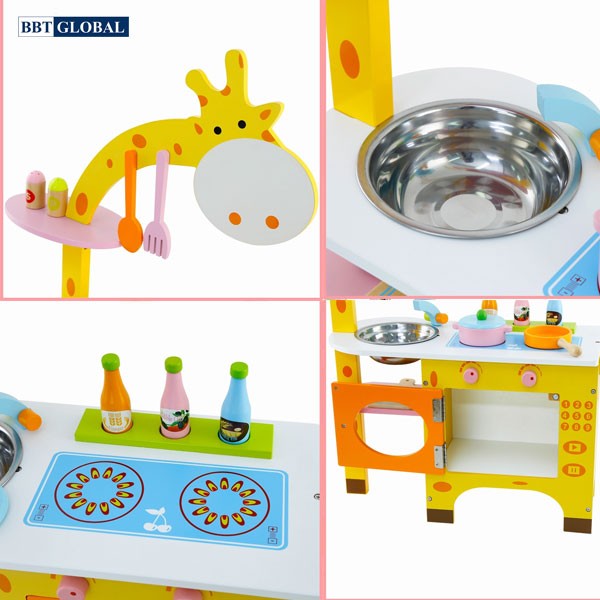 Đồ chơi nấu ăn gỗ chú hươu cao cổ MSN15029