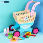 Đồ chơi xe đẩy siêu thị cho bé bằng gỗ MSN17069