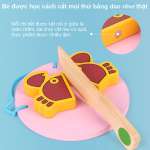 Đồ chơi xe đẩy siêu thị cho bé bằng gỗ MSN17069