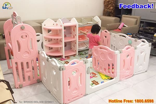 Quây cũi nhựa cho bé gấp gọn BR9505