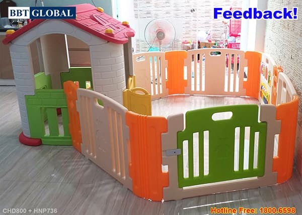 Quây bóng nhựa Hàn Quốc nhập khẩu size 1.16*1.96m có đồ chơi HNP736