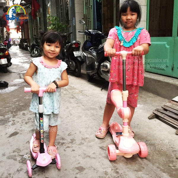 Xe trượt Scooter BBT Global 2 trong 1 có đèn và nhạc SK1306N
