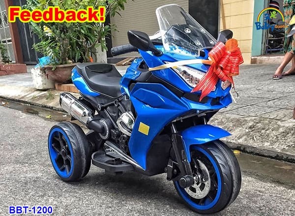 Xe máy điện trẻ em phân khối lớn 3 bánh BBT-1200