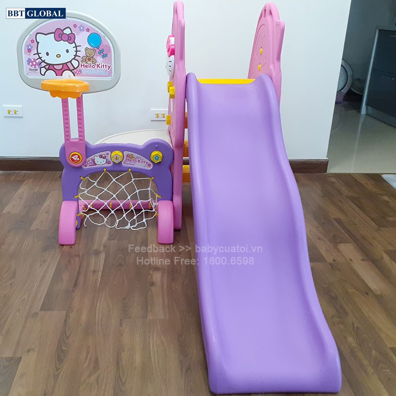 Cầu trượt Hàn Quốc cho bé Hello Kitty 4 trong 1 Y1119