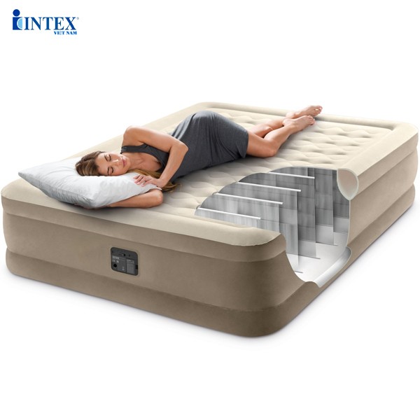 Giường hơi đôi tự phồng công nghệ mới 1m52 INTEX 64428