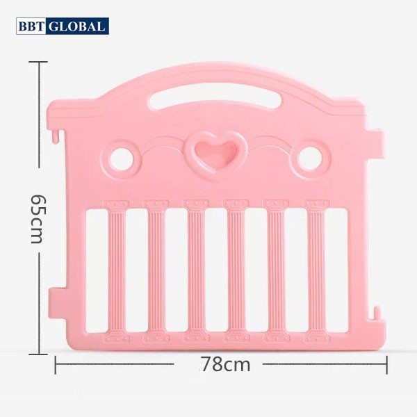 Quây cũi cho bé kiểu dáng Hàn Quốc BBT Global BR9509 10 cạnh sắc màu