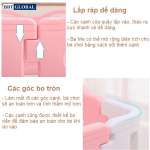 Quây cũi cho bé kiểu dáng Hàn Quốc BBT Global BR9509 10 cạnh sắc màu