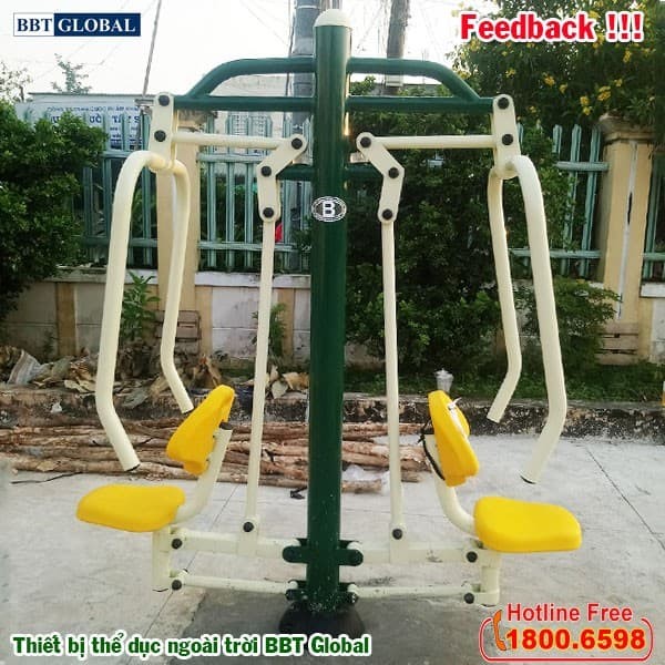 Máy tập đẩy tay đôi ngoài trời KXJS-02