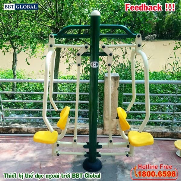 Máy tập đẩy tay đôi ngoài trời KXJS-02