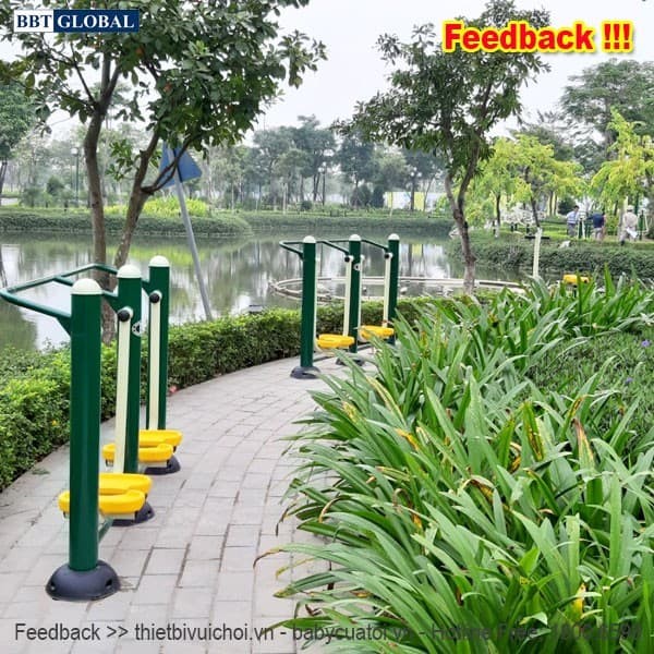 Máy tập đi bộ trên không đôi ngoài trời KXJS-013