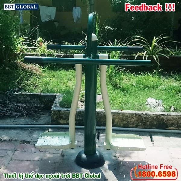 Máy tập lắc eo đôi ngoài trời KXJS-010