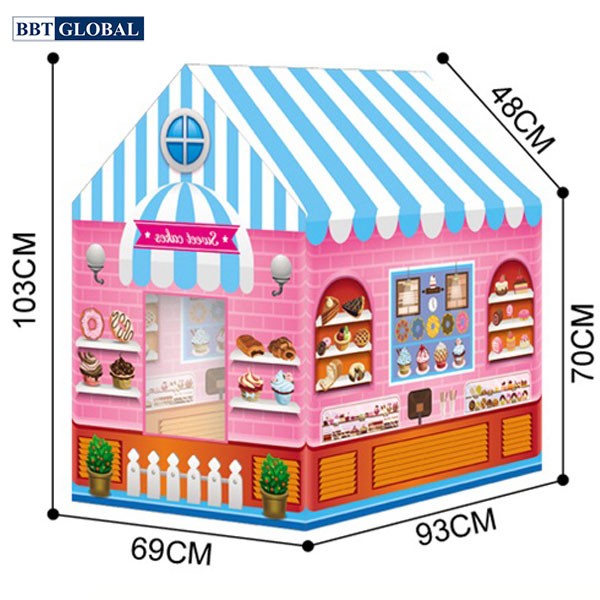 Nhà bóng trẻ em tiệm bánh ngọt mẫu mới 995-7070A