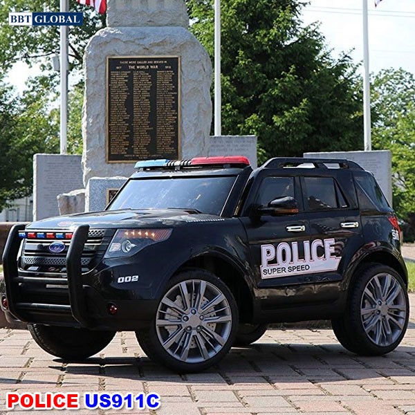 Ô tô điện trẻ em cảnh sát kiểu Mỹ cỡ lớn US911C