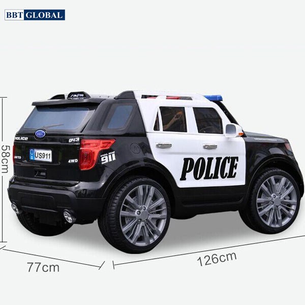 Xe ô tô điện trẻ em cảnh sát US911C | Kích thước