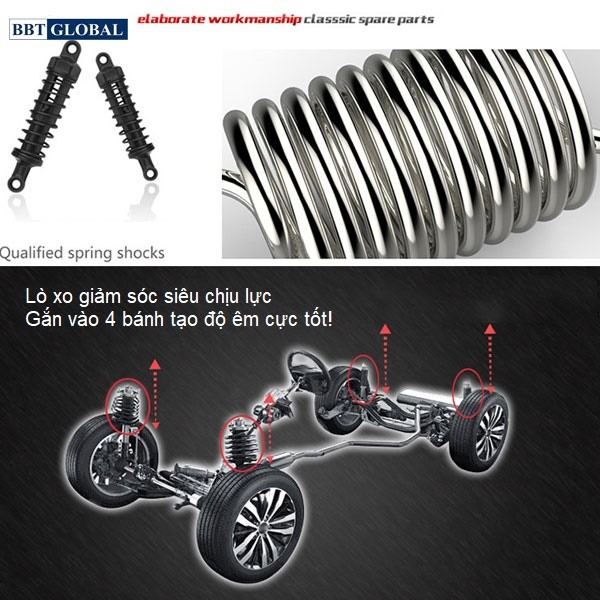 Xe ô tô điện trẻ em cảnh sát US911C | Giảm xóc