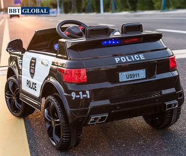 Xe ô tô điện cảnh sát cho bé US911b