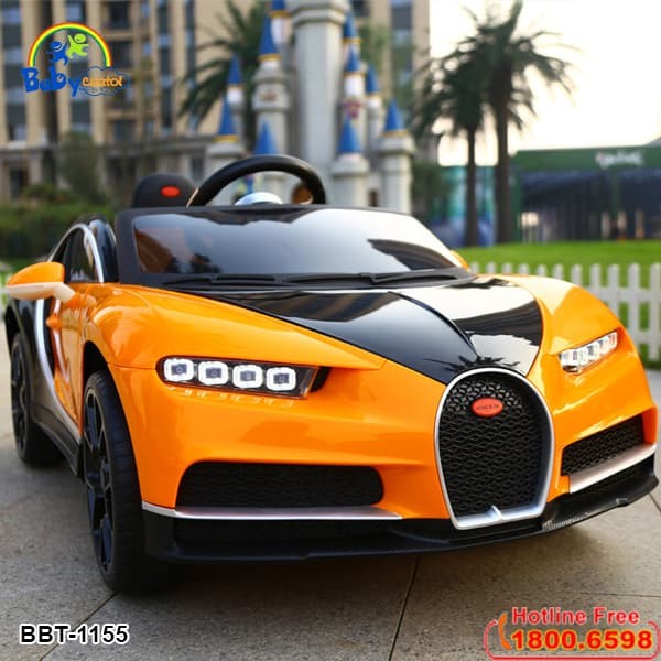 Xe ô tô điện trẻ em Bugatti Chiron | Màu cam