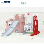 Cầu trượt bể bóng Hàn Quốc xe Bus London 3 trong 1 Y2011