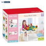 Bộ bàn chơi LEGO đa năng 2 ghế kèm bộ xếp hình 60 chi tiết cỡ lớn 566-229A