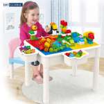 Bộ bàn chơi LEGO đa năng 1 ghế kèm bộ xếp hình 60 chi tiết cỡ lớn 188T-3