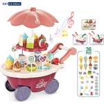 Đồ chơi xe đẩy bán kem cỡ lớn có đèn và nhạc 668-88