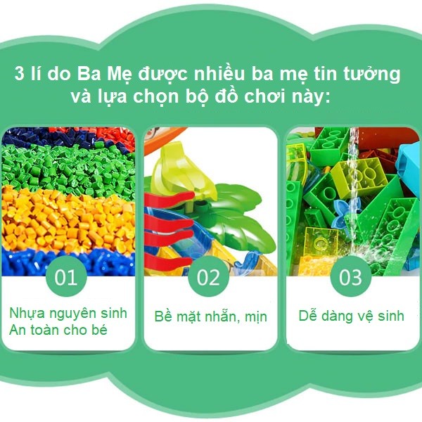 Đồ chơi xếp hình cho bé vườn bách thú thả bóng 168 chi tiết 8803C