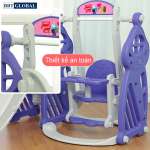 Cầu trượt xích đu hình lâu đài BSL301
