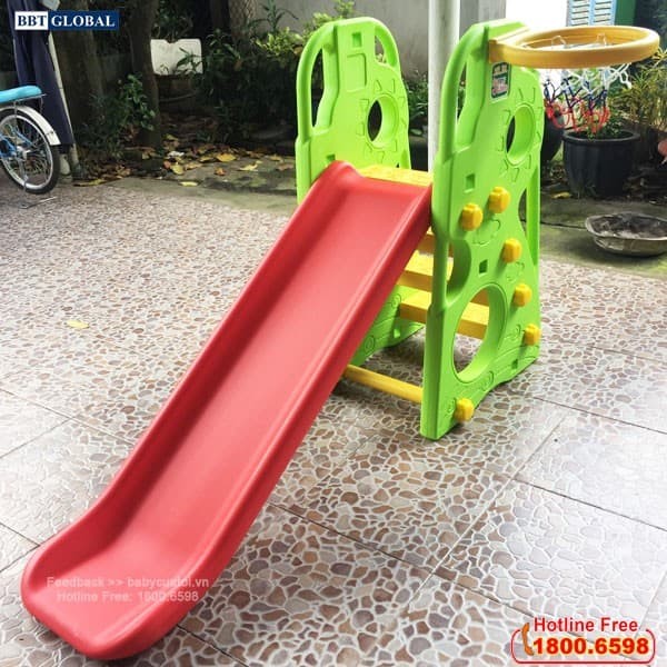 Cầu trượt Hàn Quốc có ném bóng rổ CHD100