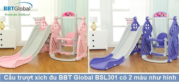 Cầu trượt xích đu cho bé BSL301