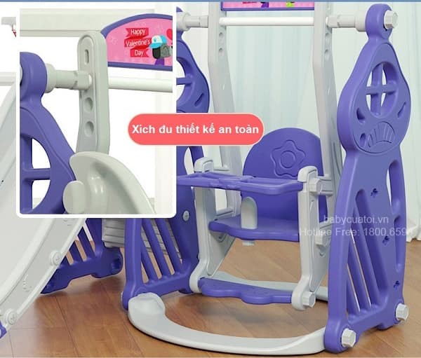 Cầu trượt xích đu cho bé BSL301