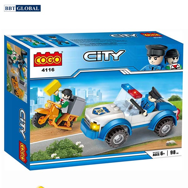 Bộ đồ chơi xếp hình cao cấp xe cảnh sát CGBX4116