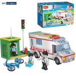 Bộ đồ chơi xếp hình xe cứu thương CGBX4124