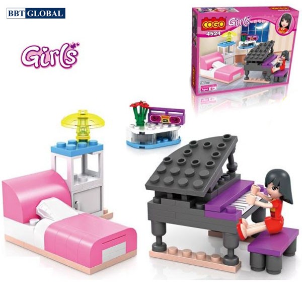 Bộ đồ chơi xếp hình cao cấp đàn piano cho bé CGBX4524