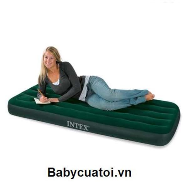 Đệm hơi đơn 76cm tích hợp bơm chân INTEX 66950