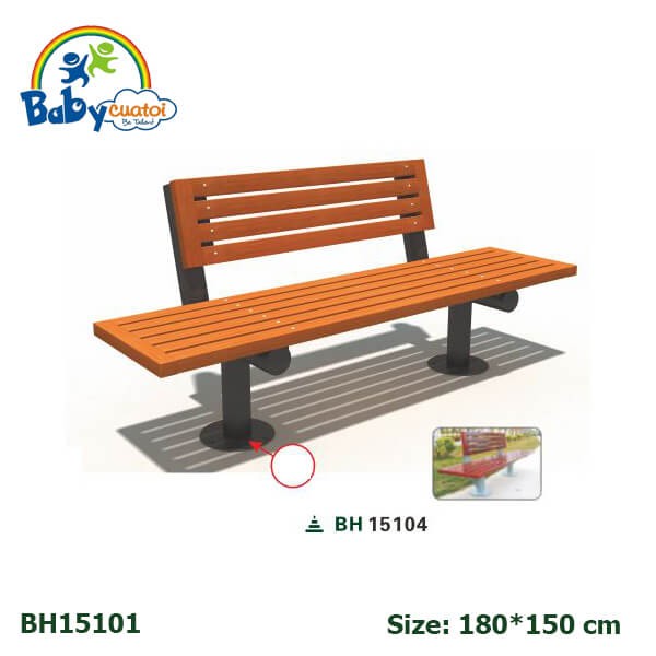 Ghế ngồi công viên sân vườn nhập khẩu BH15104