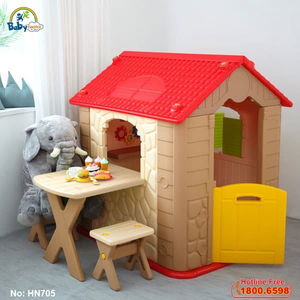 Nhà chơi Hàn Quốc có kèm bàn ghế HN705