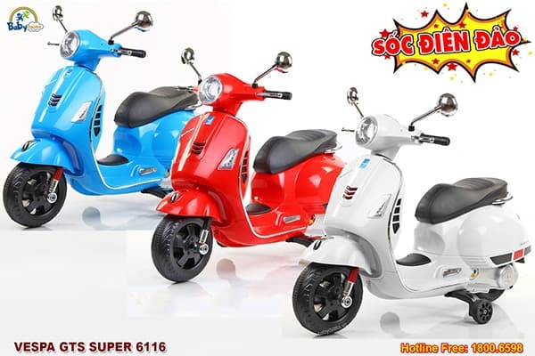 Xe máy điện trẻ em Vespa BBT-6116