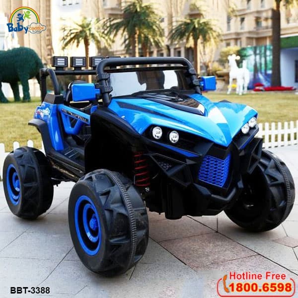 Xe ô tô điện trẻ em địa hình bbt-3388 màu xanh dương