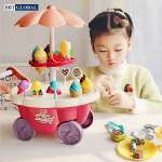 Đồ chơi xe đẩy bán kem cỡ lớn có đèn và nhạc 668-88