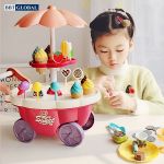 Đồ chơi xe đẩy bán kem cỡ lớn có đèn và nhạc 668-88