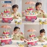 Đồ chơi xe đẩy bán kem cỡ lớn có đèn và nhạc 668-88
