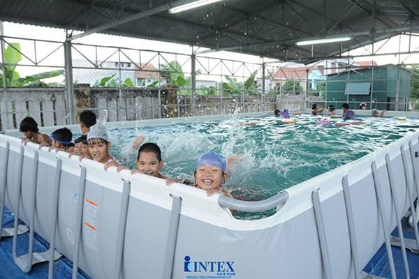 Bể bơi di động lắp ghép khung kim loại