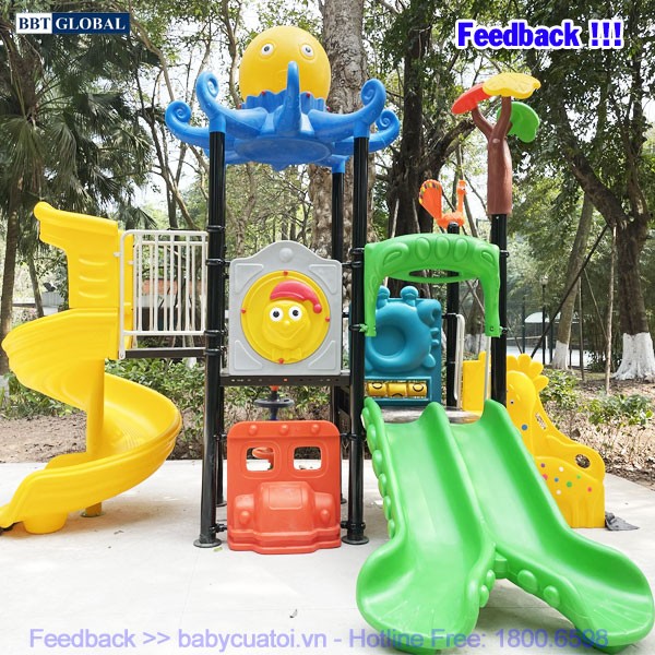Cầu trượt liên hoàn cao cấp nhập khẩu BG-214