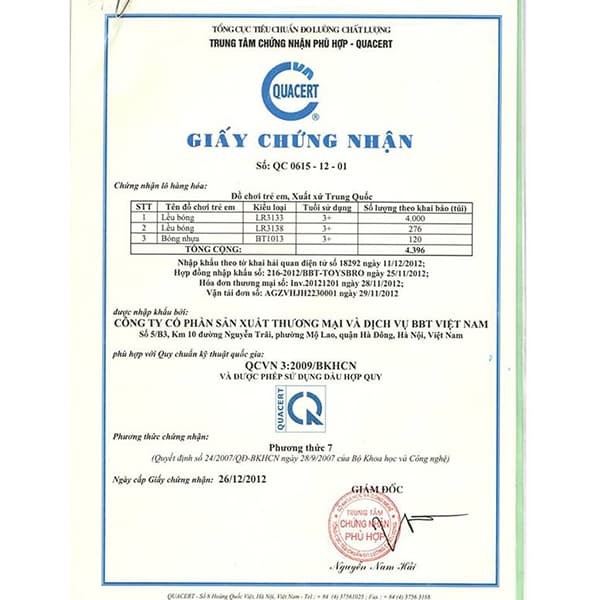 Nhà bóng lều bóng 3 khoang LR5151+ 45 bóng xịn